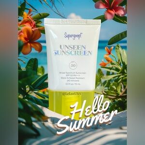Supergoop Unseen Sunscreen - 15 ml / .5 oz (Travel Size), NEW